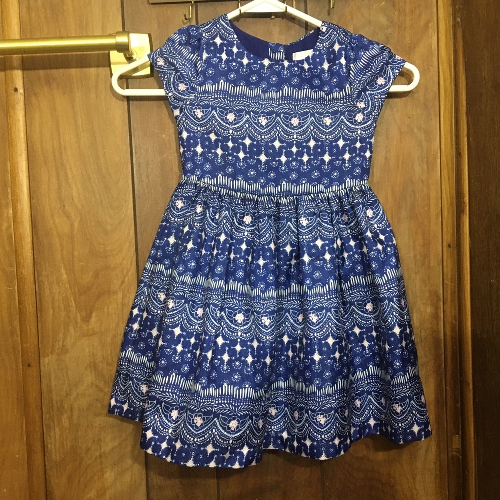 Blue Patterned Dress